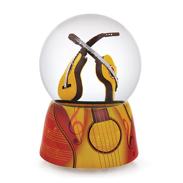 Romantic Guitar Musical Waterglobe